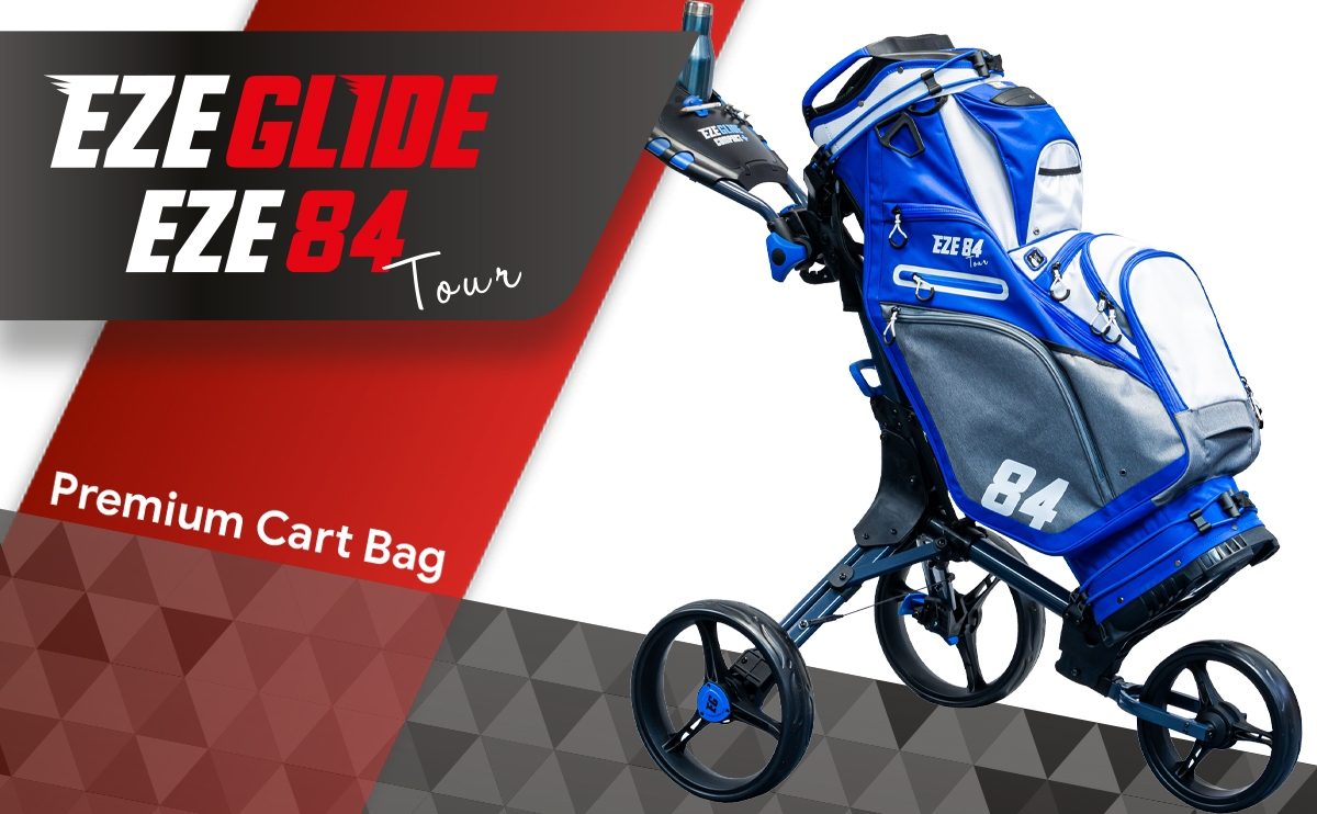 Ezeglide Eze84 Tour Cart Bag - White/Blue