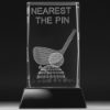 Nearest The Pin Crystal Golf Trophy 