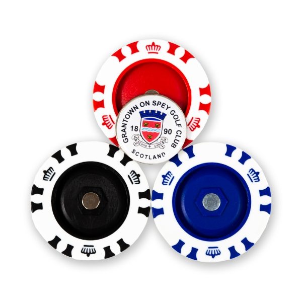 Custom Logo - Magnetic Poker Chip - Blue