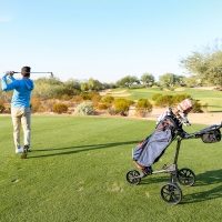 Bag Boy Nitron Trolley - Charcoal Lime