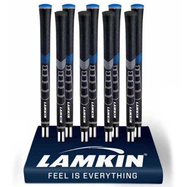 Lamkin 9 Grip Display - Blue - New Grips