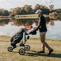 Bag Boy Nitron Trolley - Charcoal Lime