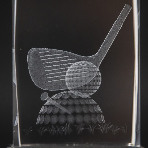 Nearest The Pin Crystal Golf Trophy 