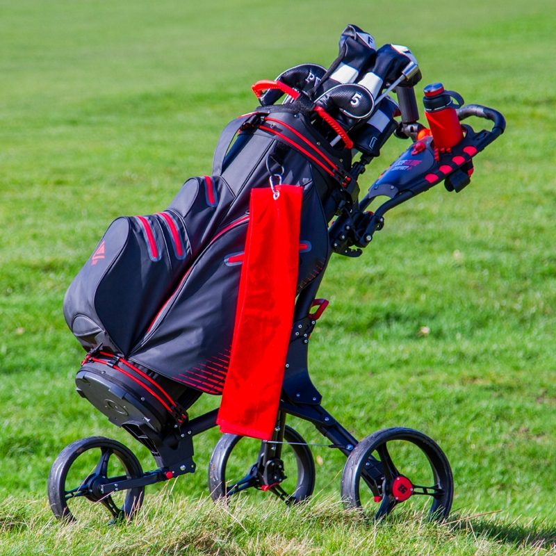 Ezeglide Compact + Trolley - Charcoal/Red