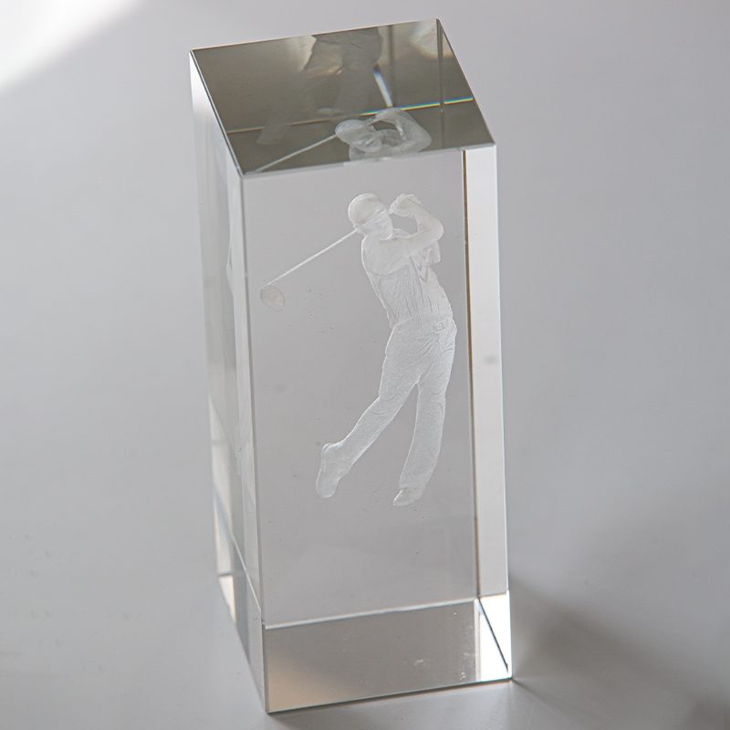 Crystal Golf Trophies Inverness 3D Golf Ball - 120mm