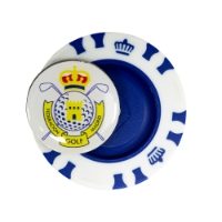 Custom Logo - Magnetic Poker Chip - Blue