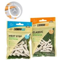 Lignum 57mm Tees 12pk - Next Step White