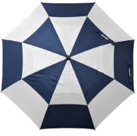 Longridge 60" Dual Canopy Umbrella - Navy/White